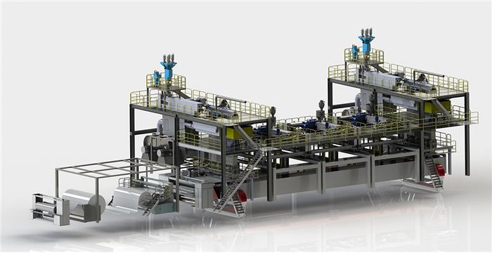 SMMMS紡熔非織造布生產線（五模頭）